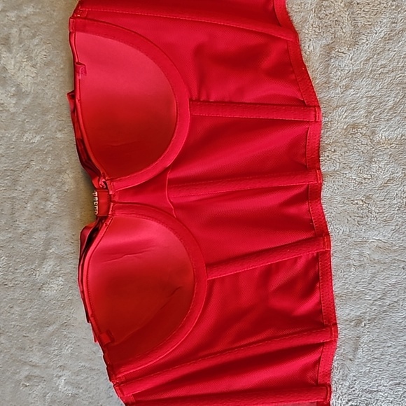 Victoria's Secret Red Lightly-lined Corset Top. - Picture 8 of 12